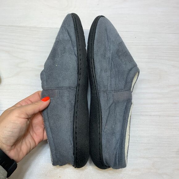 Born Clog Slippers Mens Large Gray Suede Sherpa Lined Casual Slip On Shoes House main image 8